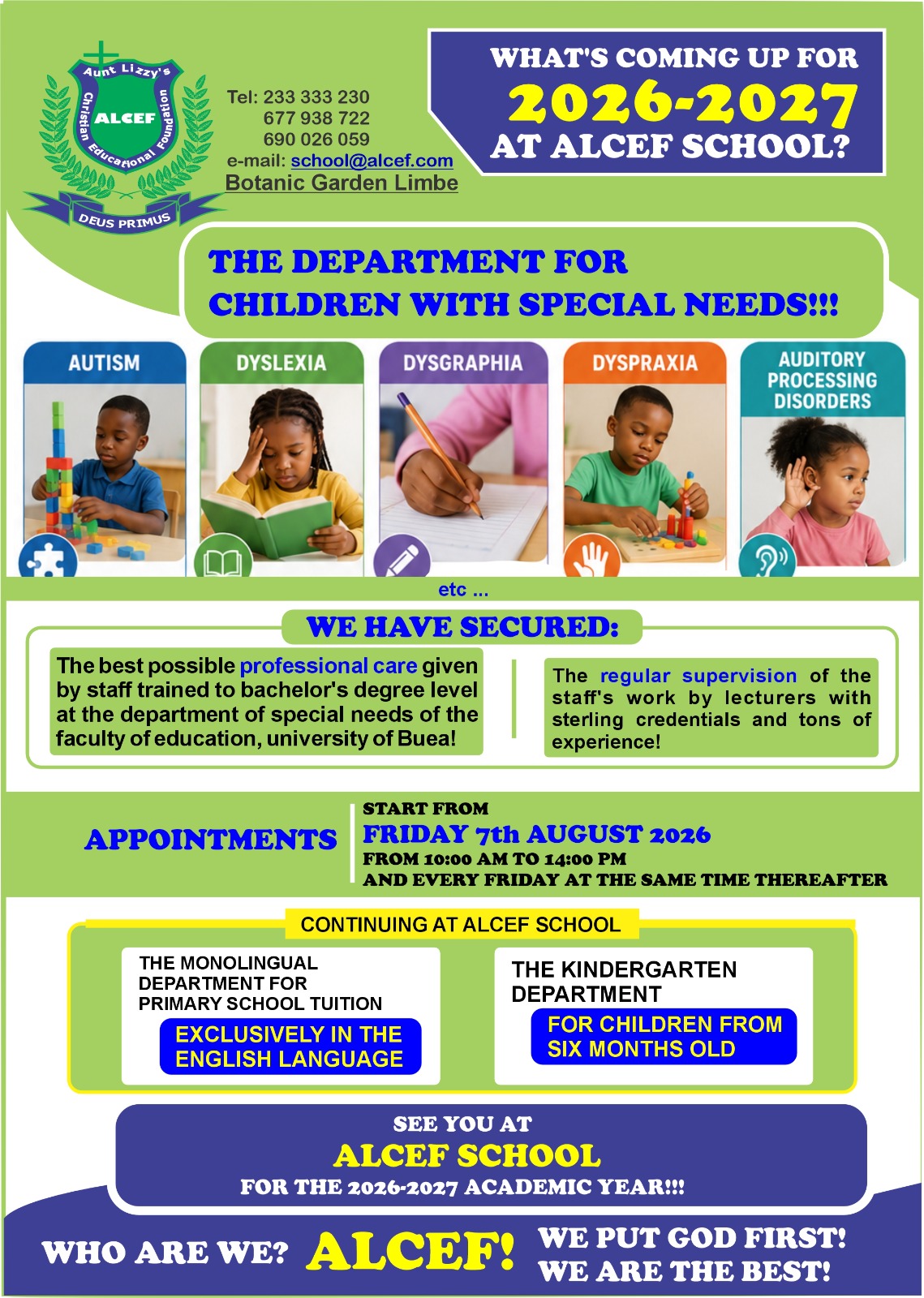 Special Needs Department